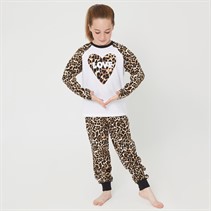 Threadgirls Girls Love Leopard Pyjama Set Multi