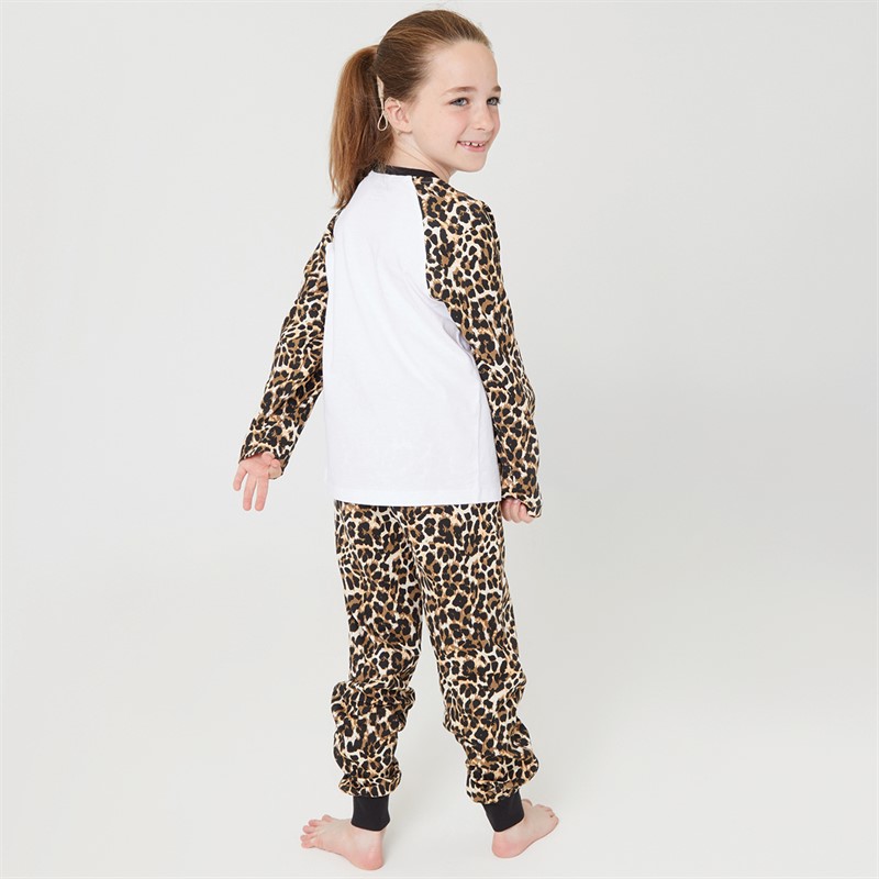 Threadgirls Girls Love Leopard Pyjama Set Multi