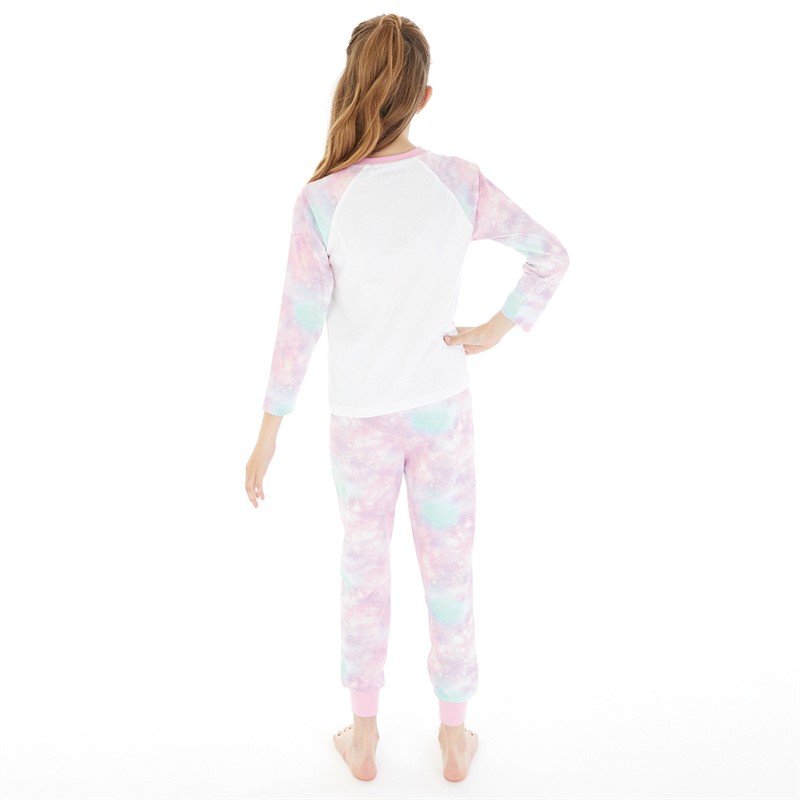 Threadgirls Girls Sleep Tight Pyjama Set Pink Multi