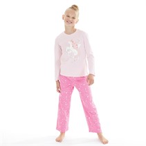 Threadgirls Pyjama et masque les yeux Licorne Fille Rose