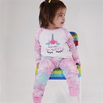 Threadgirls Pyjama set babyMeisjes Roze Multi Sleep Tight