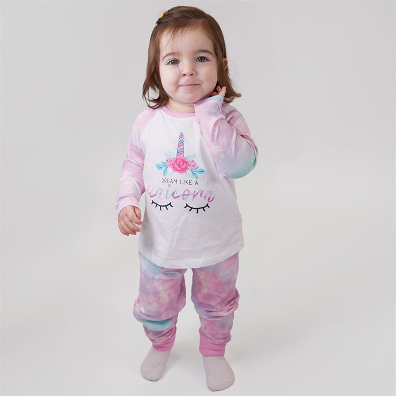 Threadgirls Infant Girls Sleep Tight Pyjama Set Pink Multi