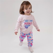 Threadgirls Infant Girls Part Time Mermaid Pyjama Set Pink