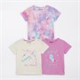 Threadgirls Girls Three Pack Sparkling T-Shirts Multi
