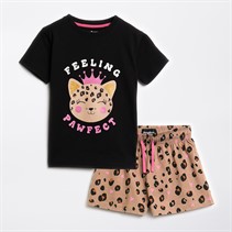 Threadgirls Girls Kitty Pyjama Set Multi