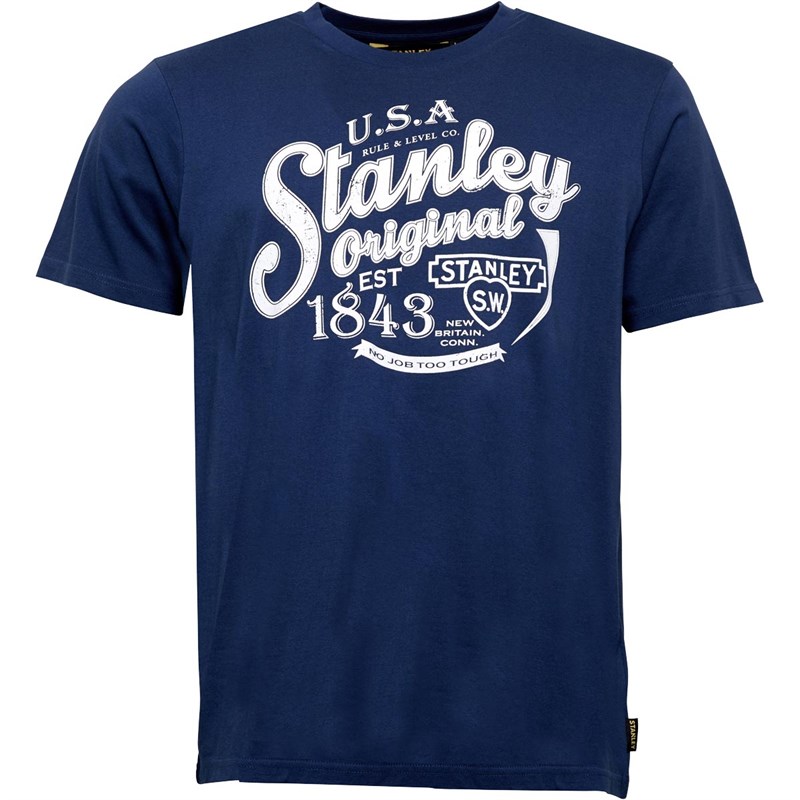 Buy Stanley Workwear Mens Fargo Graphic TShirt Blue