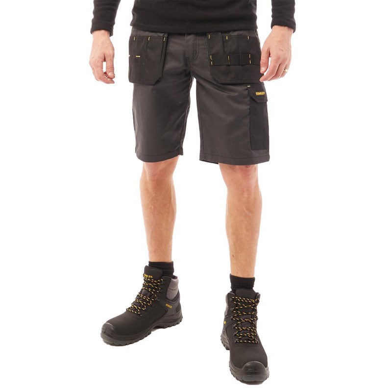 Buy Stanley Workwear Mens Iona Shorts Grey/Black