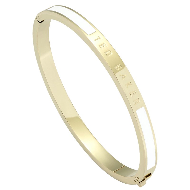 Buy Ted Baker Womens Elemara Enamel Hinge Bracelet Gold/White