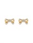 Ted Baker Dames Callayy Crystal Petite Bow Stud Earrings Sieraden Goudkleurig