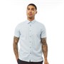 Ted Baker Mens Clino Short Sleeve Linen Shirt Blue