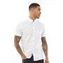 Ted Baker Mens Clion Short Sleeve Linen Shirt White