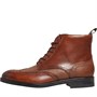 Ted Baker Mens Twrens Burnished Leather Brogue Boots Tan