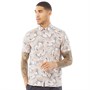 Ted Baker Mens Ozcar Short Sleeve Bird Print Shirt Pink
