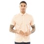 Ted Baker Mens Mybow Short Sleeve Mini Leaf Print Shirt Orange