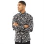 Ted Baker Mens Dillan Long Sleeve Floral Print Shirt Black