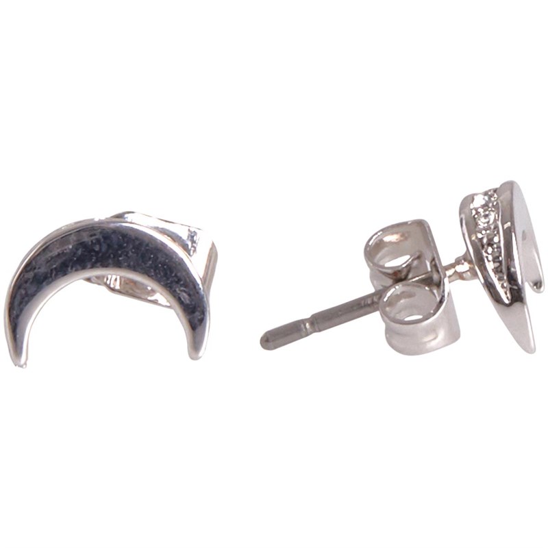 Ted Baker Womens Marlyy Crescent Moon Stud Earring Silver/Crystal