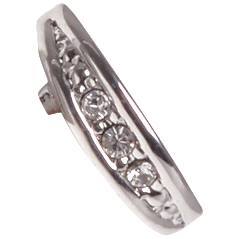 Ted Baker Womens Marlyy Crescent Moon Stud Earring Silver/Crystal