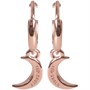 Ted Baker Womens Marlaan Crescent Moon Huggie Earrings Rose Gold/Crystal