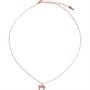 Ted Baker Womens Crestra Crystal Petite Bow Pendant Rose Gold/Crystal
