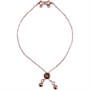 Ted Baker Womens Carsaa Crystal Petite Bow Drawstring Bracelet Rose Gold/Crystal
