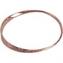 Ted Baker Womens Helmara Hammered Hoop Bangle Rose Gold