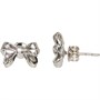 Ted Baker Womens Pollay Petite Bow Stud Earrings Silver