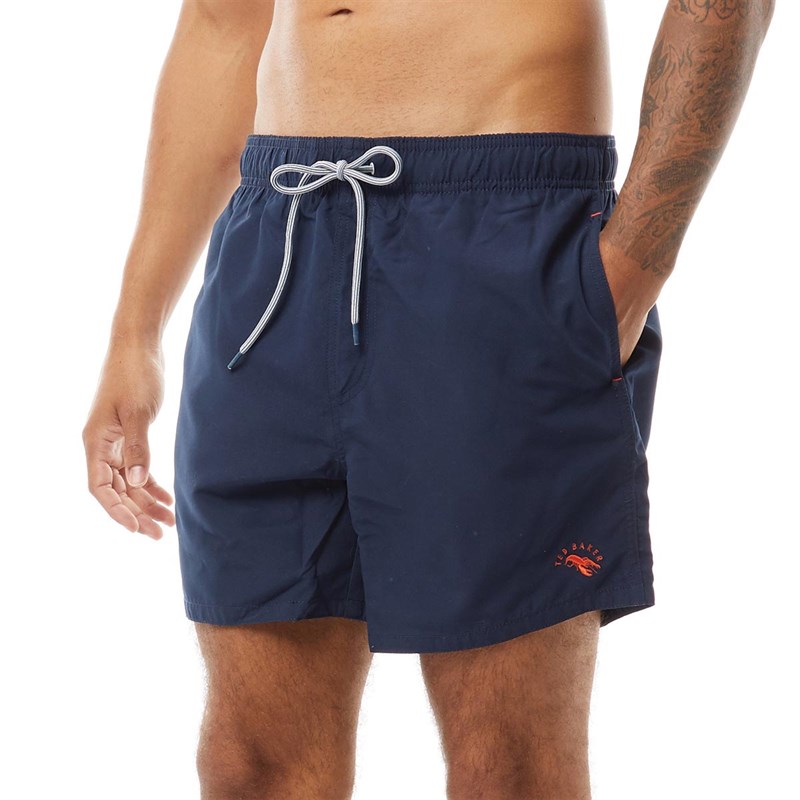 Ted Baker Shorts de Bain Riply Plain Swim Homme Bleu Marine