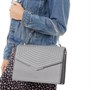 Ted Baker Damen WXB-Brittni-Quilted Envelope Handle Handtaschen Grau