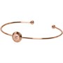 Ted Baker Dame Elvas Enamel Mini Button Ultra Fine Cuff Smykker Rosaguldfarvet