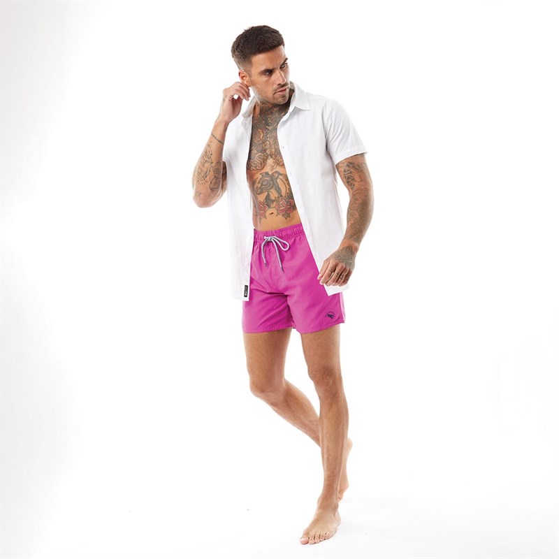 Ted Baker Shorts de Bain Planktn Plain Homme Rose