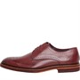 Ted Baker Mens Bertoks Leather Derby Shoes Dark Red