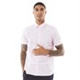 Ted Baker Herre Vegty Stripe And Palm Skjorter med korte ærmer Lys Lyserød