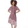 Ted Baker Womens Indigoo Amber Printed Dress Deep-Purple