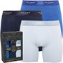 Ted Baker Mens Three Pack Cotton Boxer Briefs Navy/Aegean Blue Guestt