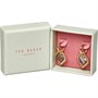 Ted Baker Womens Hailee Heart Of Glass Huggie Earrings Gold Tone