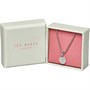 Ted Baker Womens Sparkle Dot Pendant Necklace Silver Tone