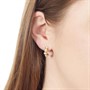 Ted Baker Womens Pheona Pearl Bubble Hoop Earrings Gold/Pearl