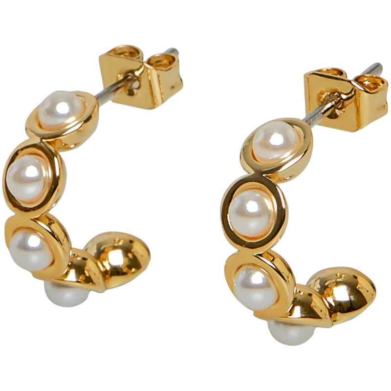 Buy Ted Baker Womens Pheona Pearl Bubble Hoop Earrings Gold Pearl