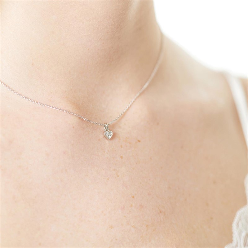 Ted Baker Womens Neeno Nano Heart Pendant Silver/Crystal