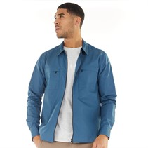 Ted Baker Mens Rooteen Long Sleeve Shacket Blue