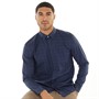 Ted Baker Mens Loroll Long Sleeve Dobby Shirt Navy