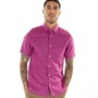 Ted Baker Mens Addle Short Sleeve Linen Shirt Purple