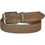 Ted Baker Mens Forest Weave Emboss Suede Belt Brown