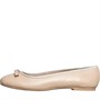 Ted Baker Womens Sualo Leather Bow Ballerina Shoes Nude