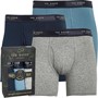 Ted Baker Mens Three Pack Cotton Boxer Briefs Navy Mix