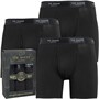 Ted Baker Mens Three Pack Cotton Boxer Briefs Black/Black/Black