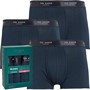 Ted Baker Mens Three Pack Cotton Trunks Navy/Navy/Navy