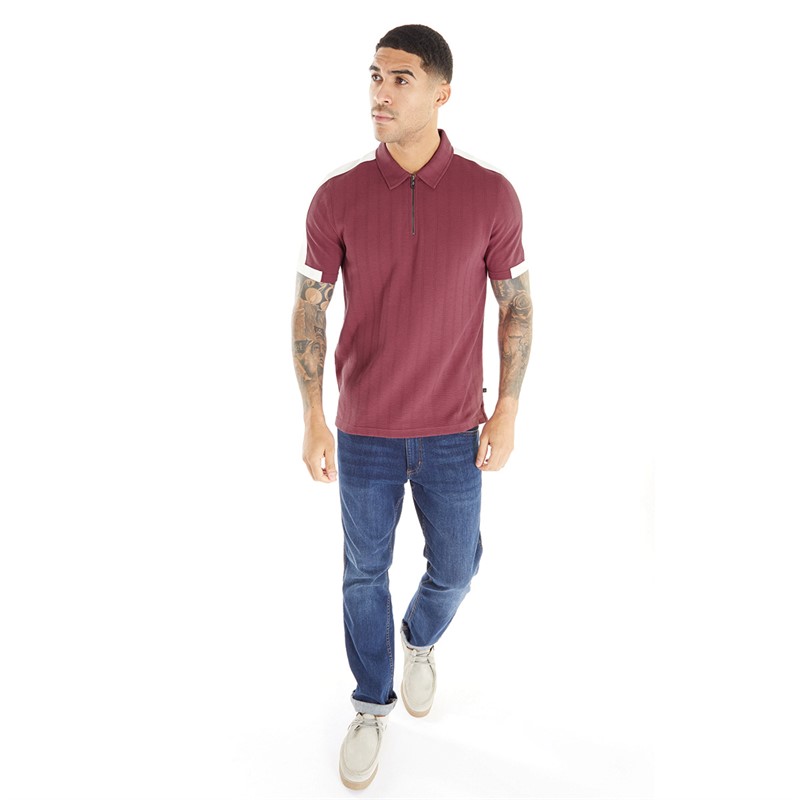 Buy Ted Baker Mens Abloom Polo Maroon