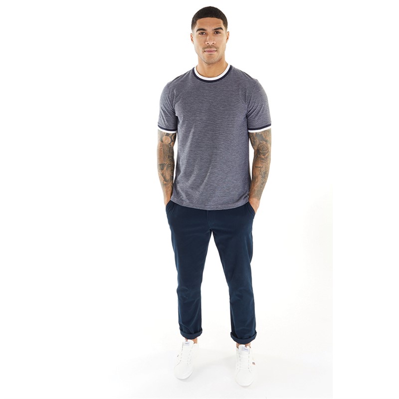 Ted Baker Mens Bowker Textured T-Shirt Navy