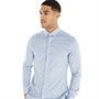 Ted Baker Mens Wanson Herringbone Shirt Pale-Blue